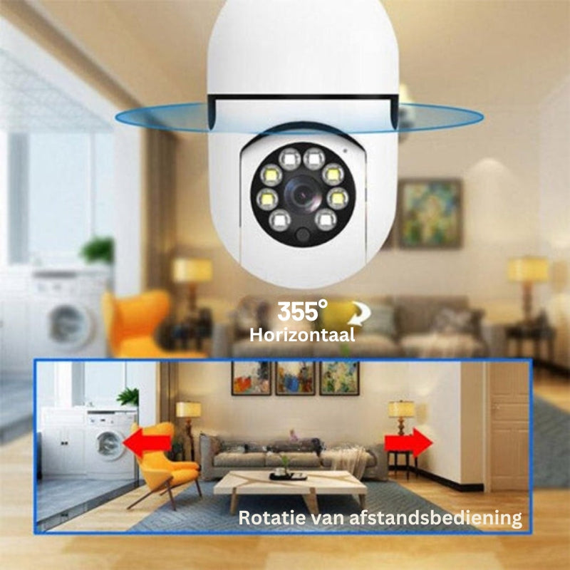 GuardGlow - Slimme lichtcamera met full-color nachtzicht en bewegingsdetectie voor beveiliging van uw huis