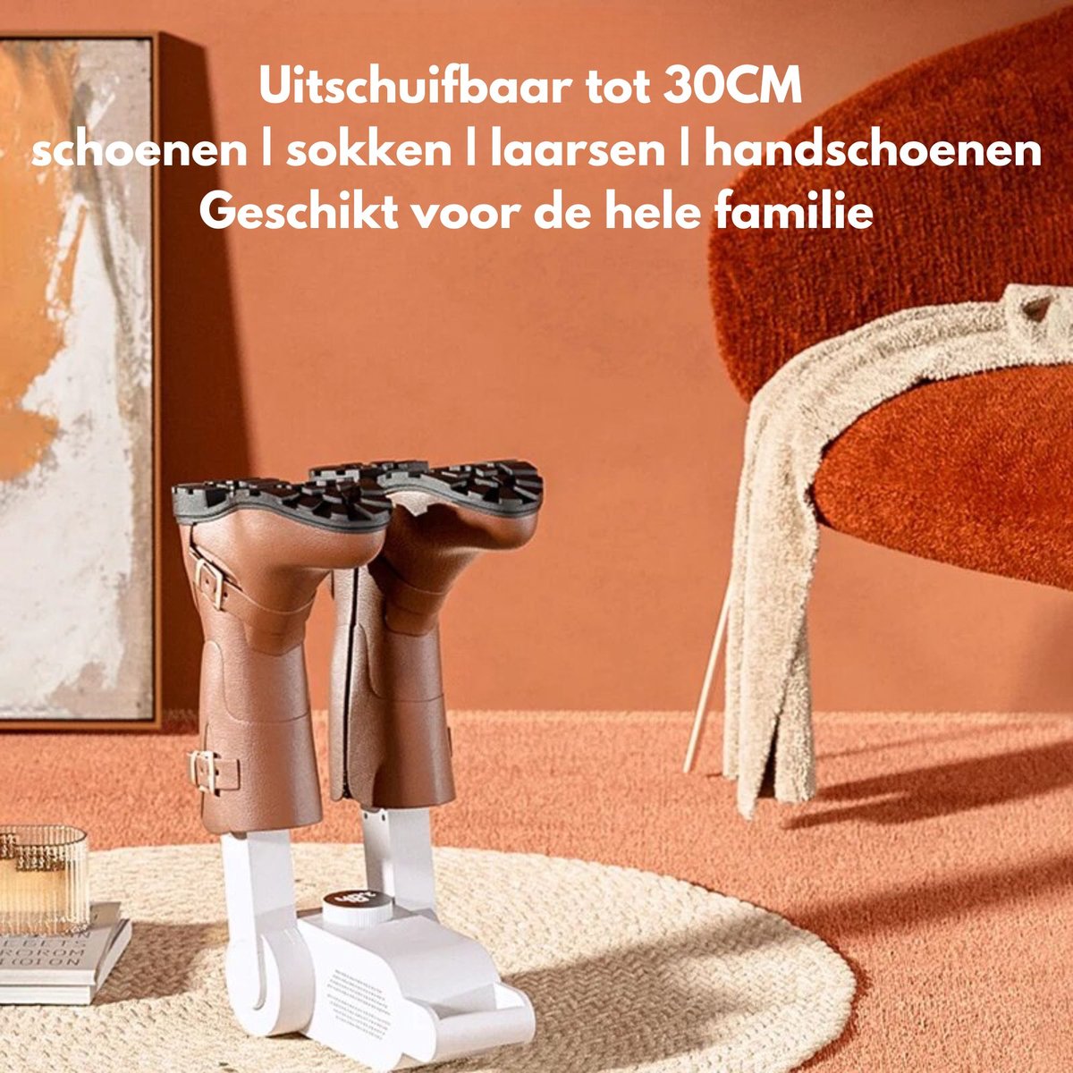 DryEase - Compacte en verstelbare schoenendroger voor snel en betrouwbaar drogen