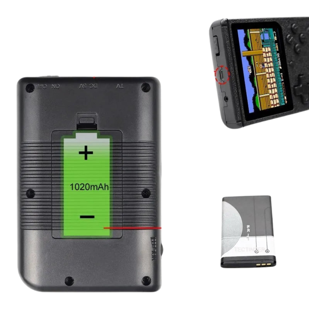 GameVault - Draagbare gameconsole met twee regelaars voor multiplayer plezier