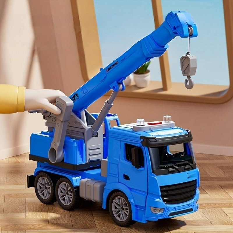 CraneCraft - Realistische kraanwagen met lichten, geluiden en een beweegbare arm voor kinderen