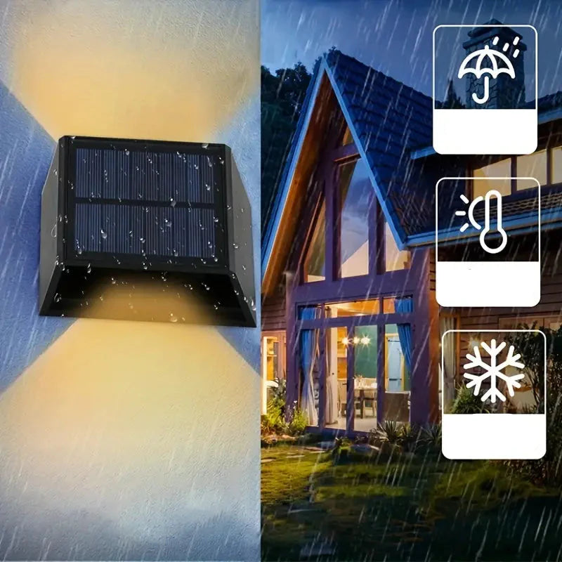 EcoGlow - LED-zonnewandlamp voor moeiteloze buitenverlichting