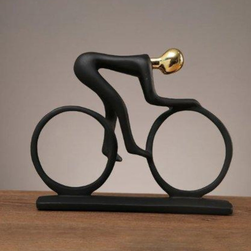 BikeBrio - Artistiek fietsbeeldhouwwerk voor planken, decoratieve tafelaccenten