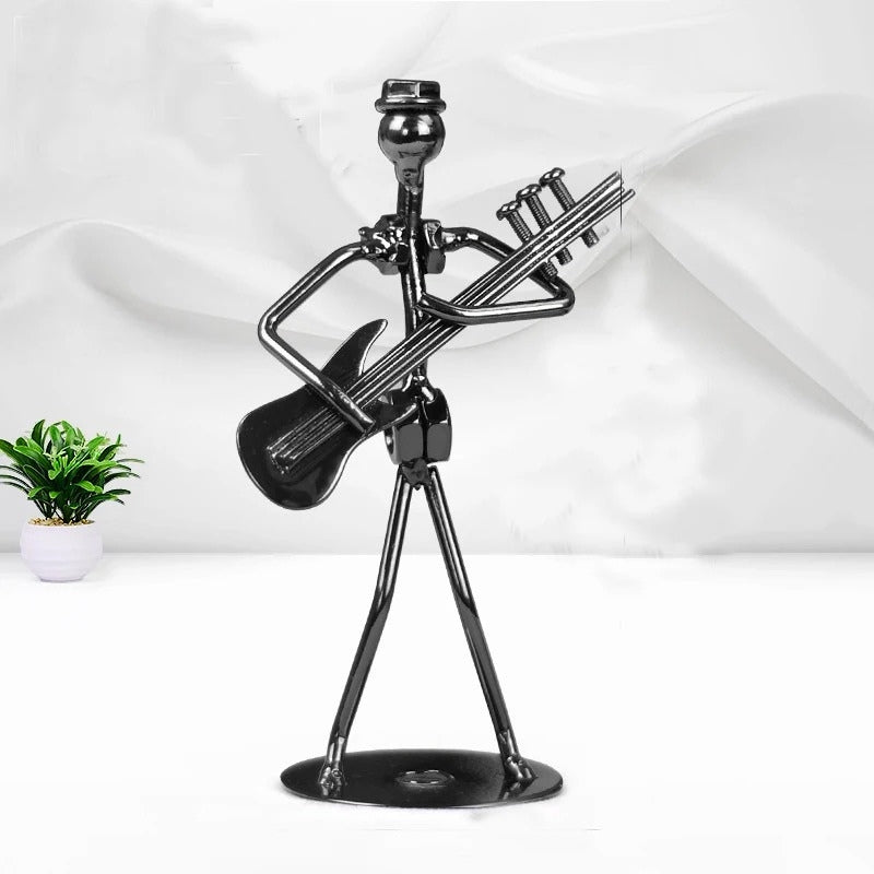 TuneCraft - Artistieke Muzikant Sculptuur voor Bureau, Schap, of Decoratieve Vertoning van de Werkruimte