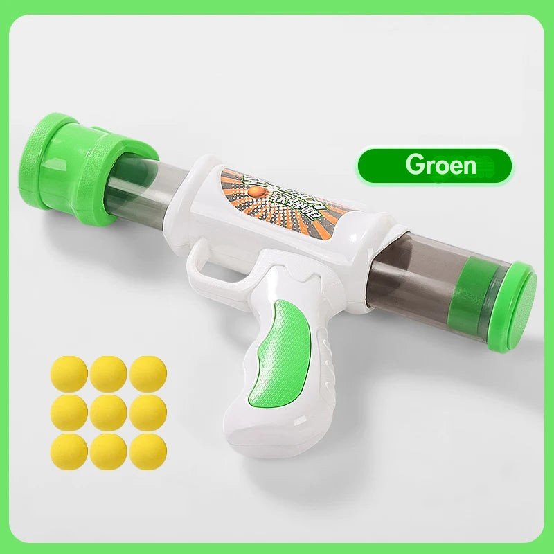 PetPlay - Interactief speelgoedpistool met 9 elastische ballen voor honden en katten