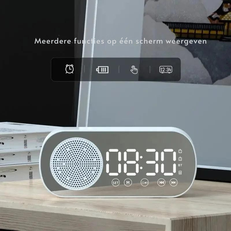 TimeTune - Bluetooth-klokluidspreker met digitaal display en diepe geluidsweergave