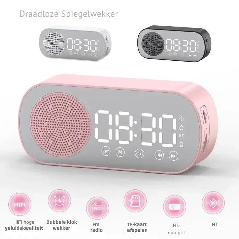 TimeTune - Bluetooth-klokluidspreker met digitaal display en diepe geluidsweergave