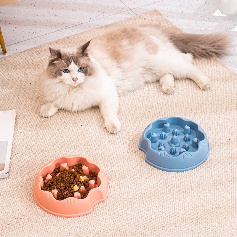 PawBowl - Voerbak met antislipraadsel voor honden en katten