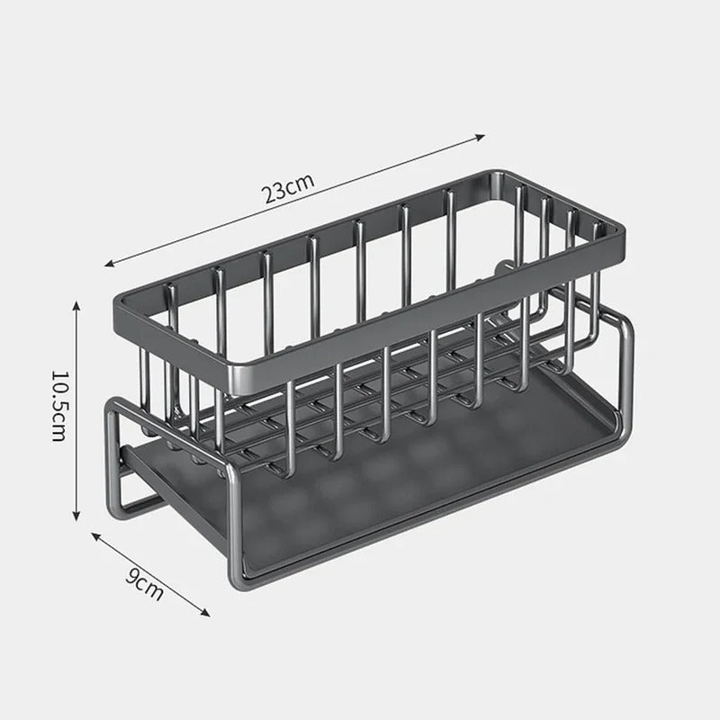 SinkEase - Compacte en moderne gootsteenhouder met poreuze bodem voor sponzen en handdoeken