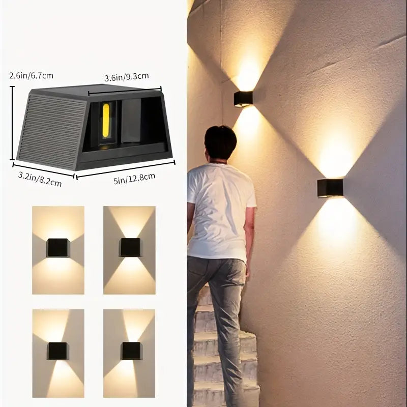 EcoGlow - LED-zonnewandlamp voor moeiteloze buitenverlichting