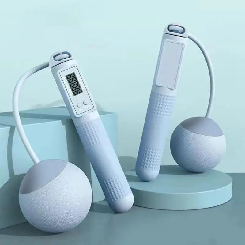 JumpFlex - Springtouw zonder touwen met teller voor slimme fitness en antisliphandgreep