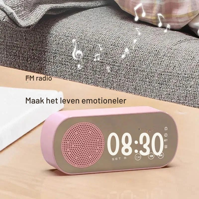 TimeTune - Bluetooth-klokluidspreker met digitaal display en diepe geluidsweergave