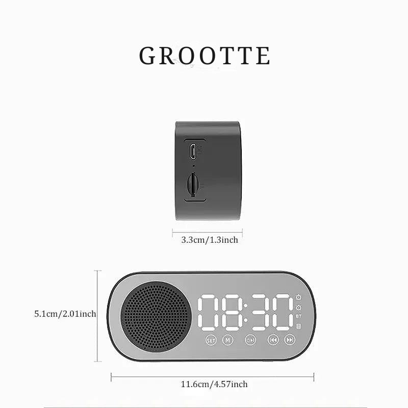 TimeTune - Bluetooth-klokluidspreker met digitaal display en diepe geluidsweergave