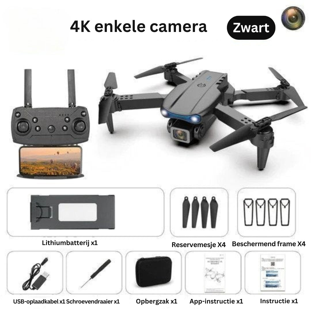 FlySphere - Hoogwaardige opvouwbare drone met 4K UHD camera en slimme vluchtregeling