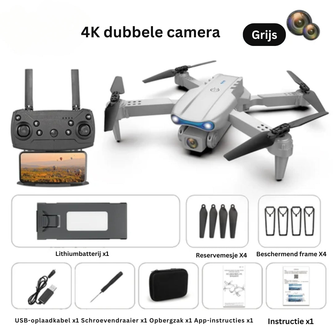 FlySphere - Hoogwaardige opvouwbare drone met 4K UHD camera en slimme vluchtregeling
