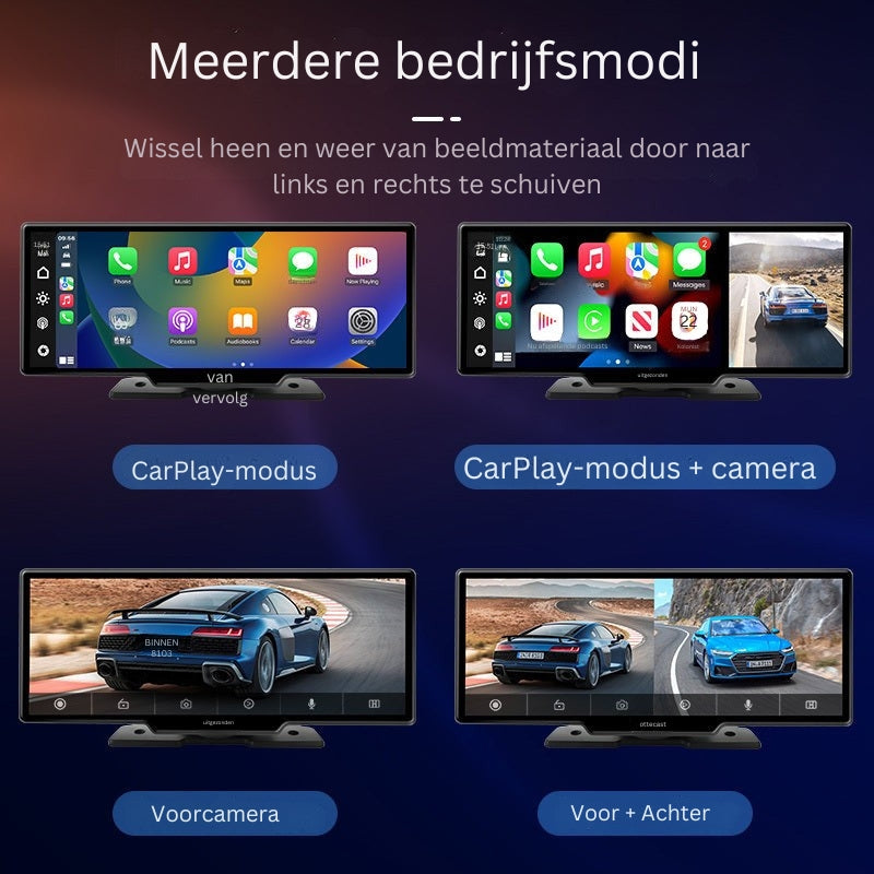 DrivePro - Draadloze CarPlay met 4K Dashcam voor helder zicht en connectiviteit