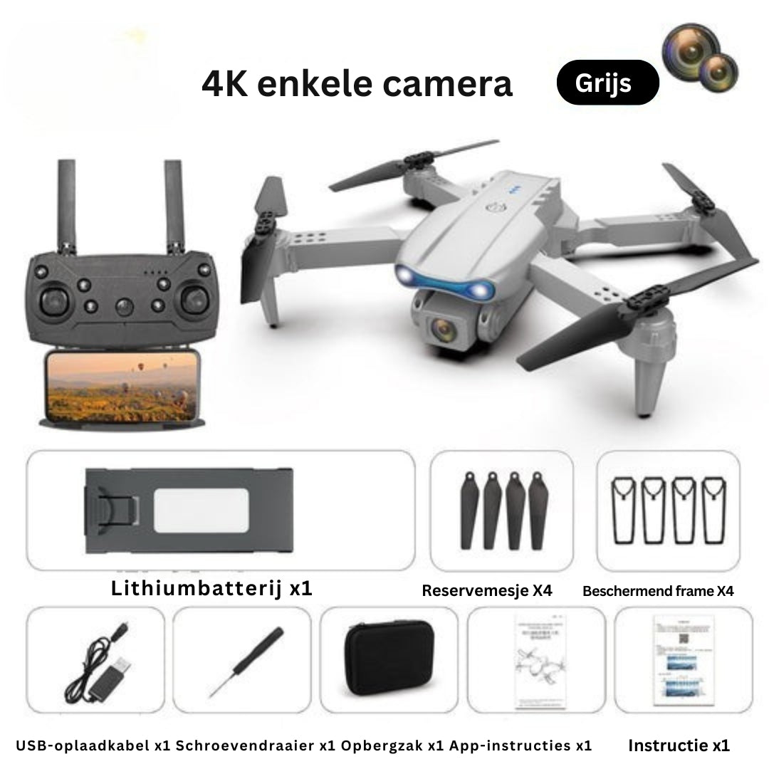 FlySphere - Hoogwaardige opvouwbare drone met 4K UHD camera en slimme vluchtregeling
