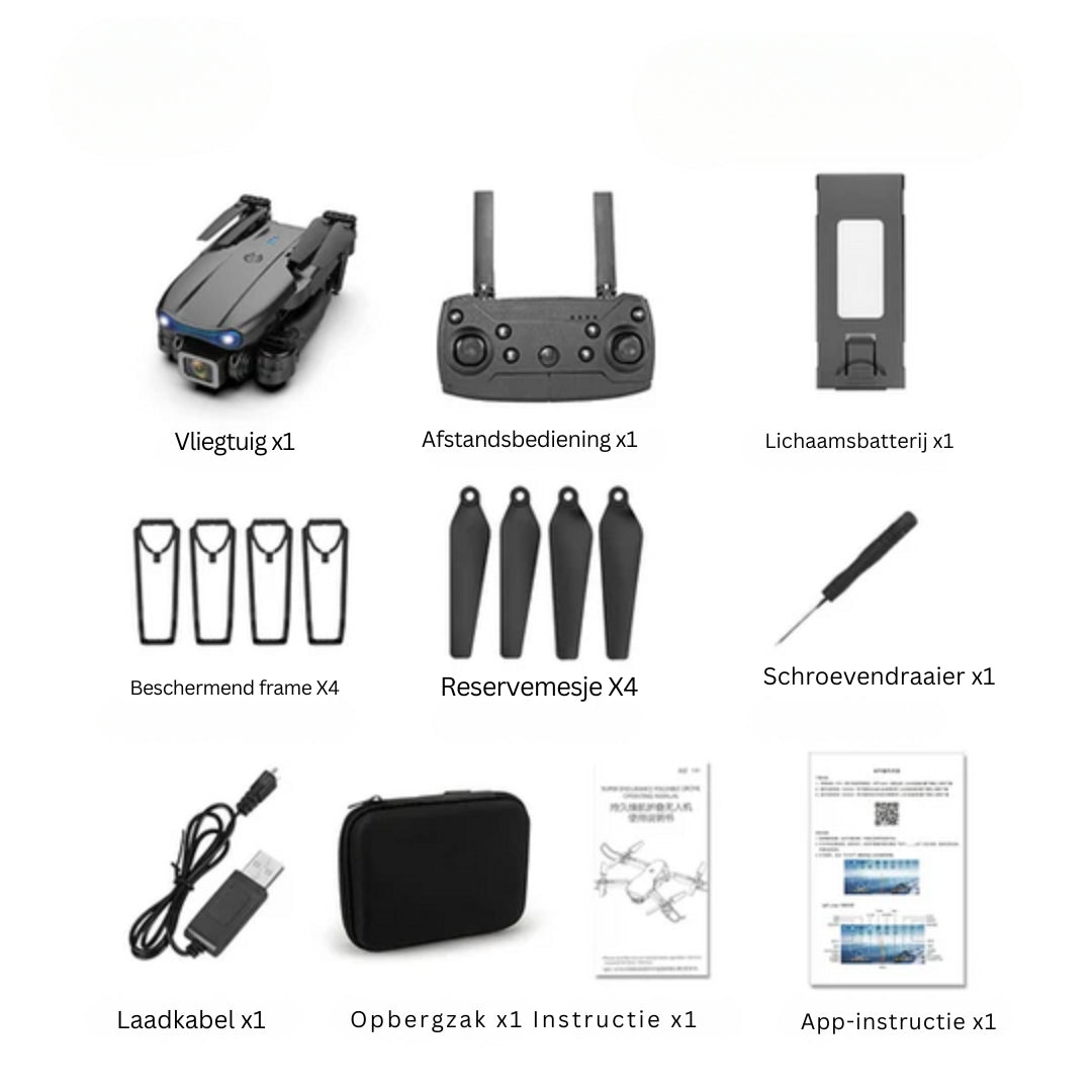 FlySphere - Hoogwaardige opvouwbare drone met 4K UHD camera en slimme vluchtregeling