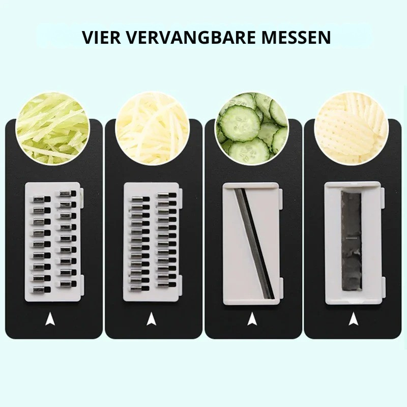 QuickSlice - Multifunctionele Mandoline Snijder voor het snijden en raspen van groenten