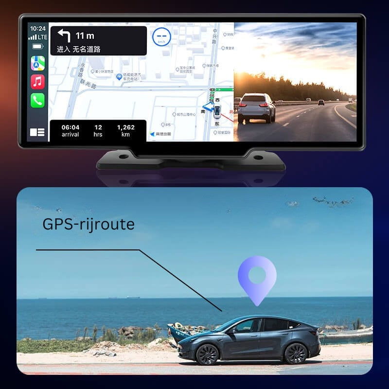 DrivePro - Draadloze CarPlay met 4K Dashcam voor helder zicht en connectiviteit