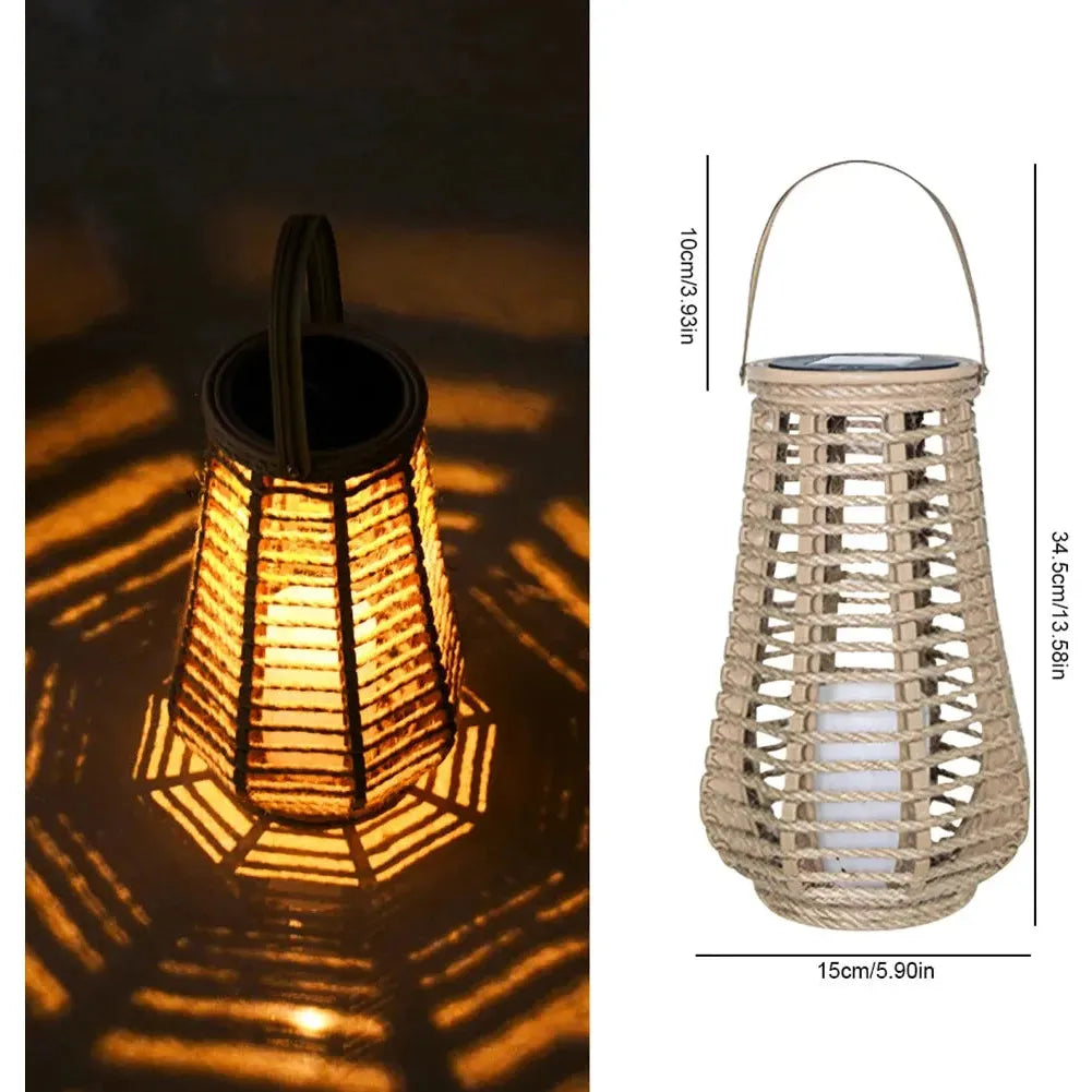 SolarGlow - Lantaarn op zonne-energie voor elegante buitenverlichting en warmte