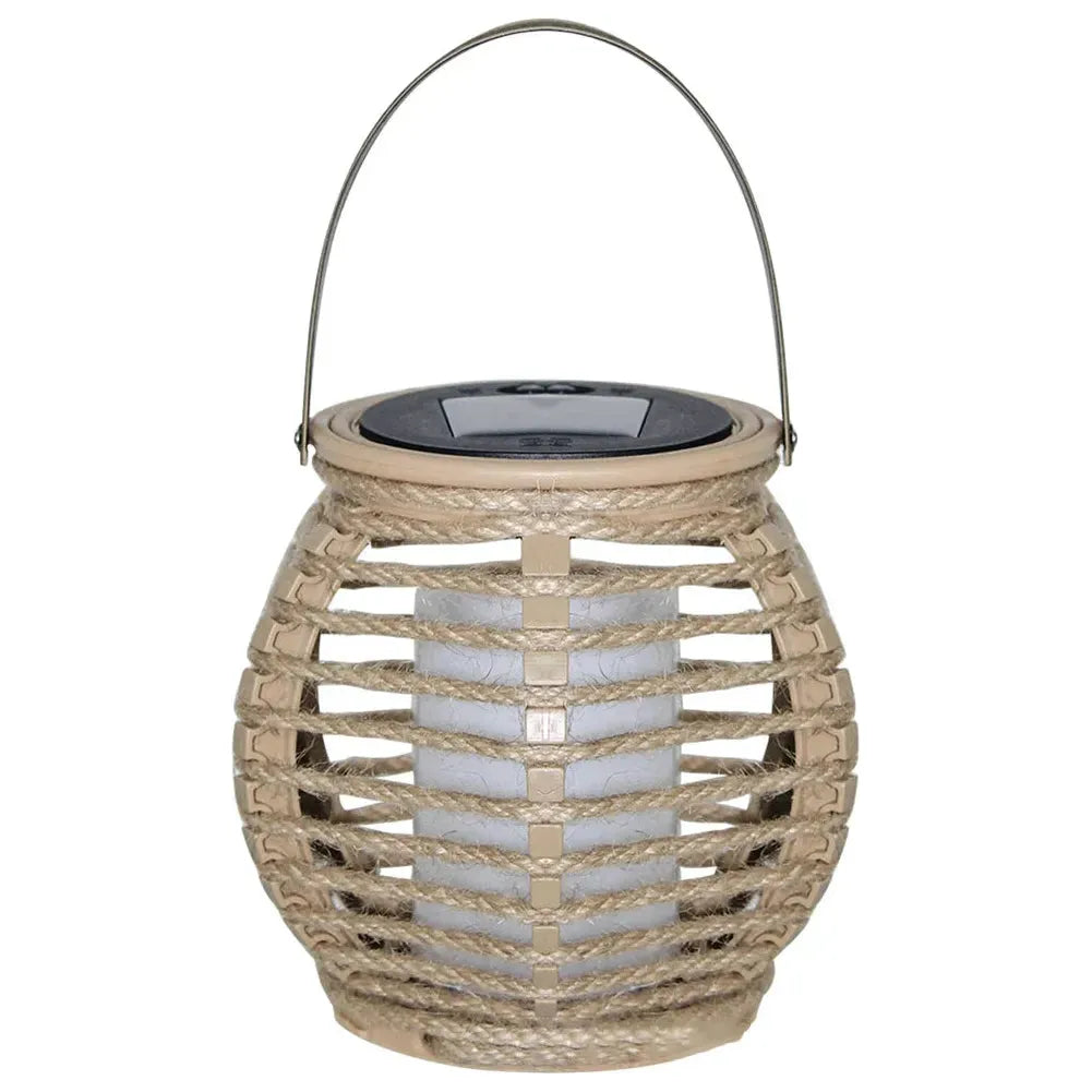 SolarGlow - Lantaarn op zonne-energie voor elegante buitenverlichting en warmte