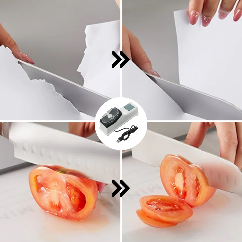 QuickSharp - Elektrische messenslijper snel en veilig voor elke keuken