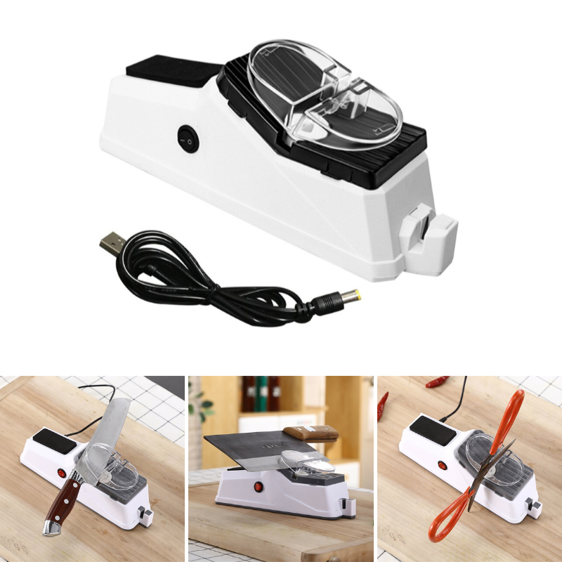 QuickSharp - Elektrische messenslijper snel en veilig voor elke keuken