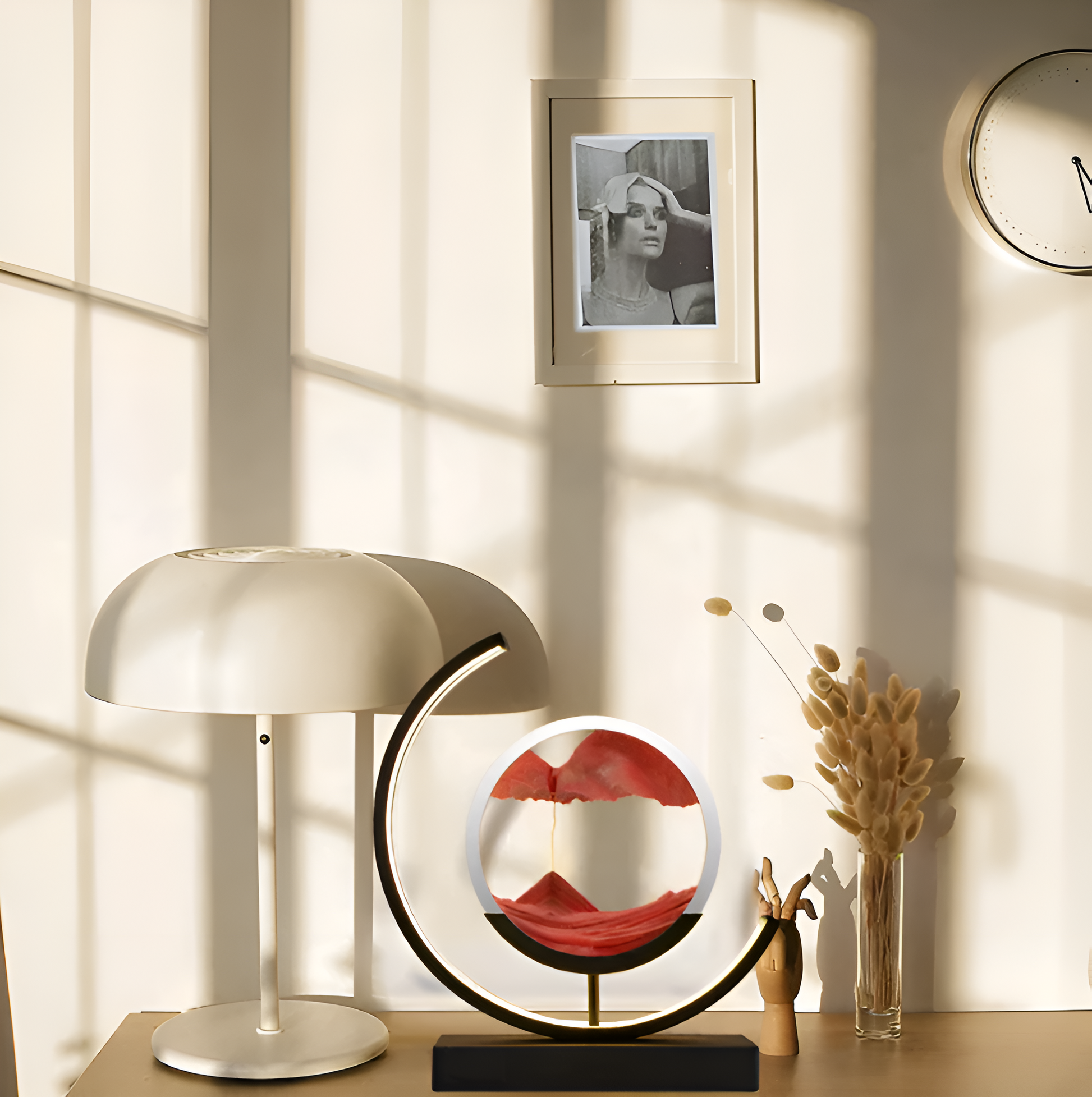 LumiFlow – Visuele LED-zandlamp met instelbare helderheid