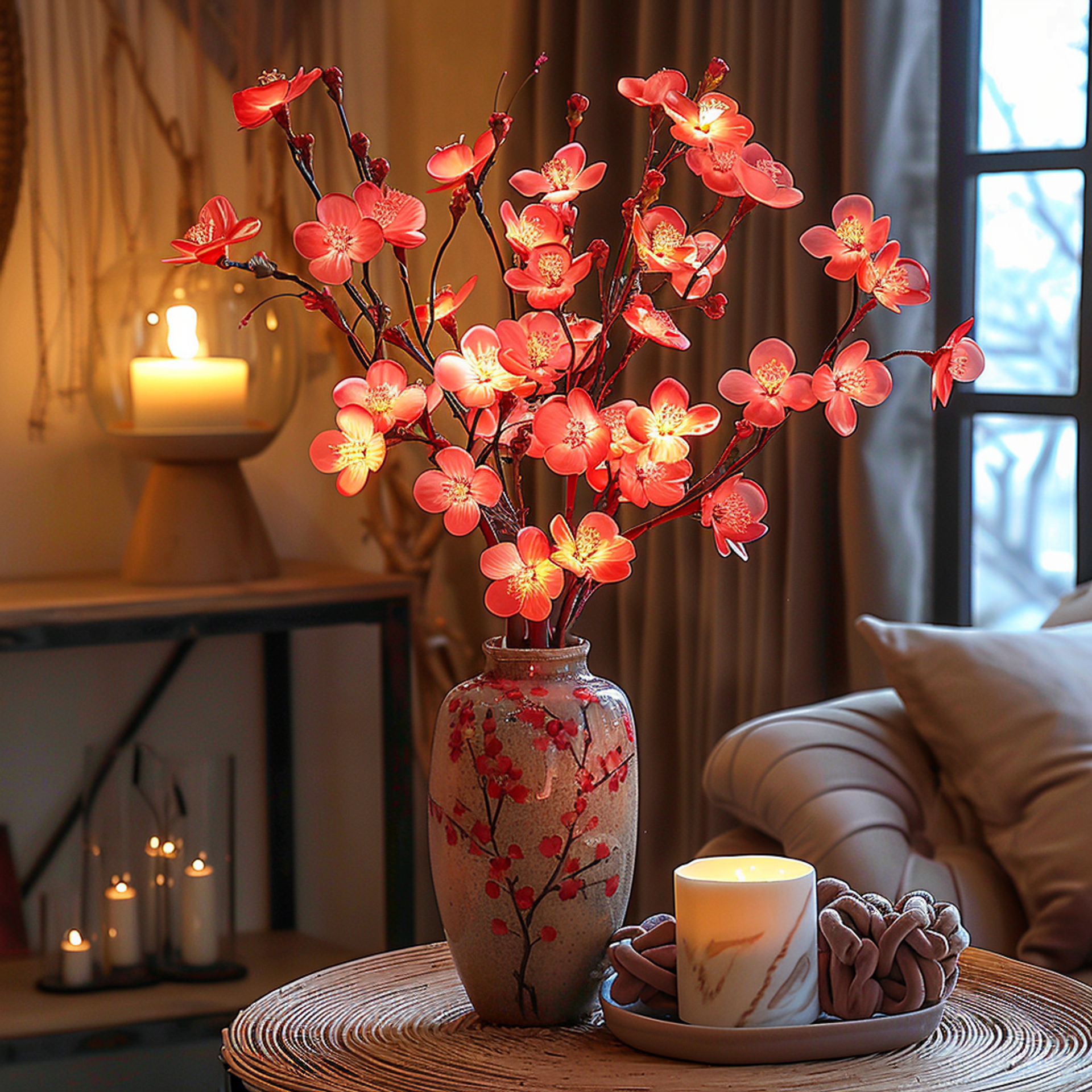 LumiVista - Olijftak-geïnspireerde LED-lichtsnoer voor magische en elegante decoratie
