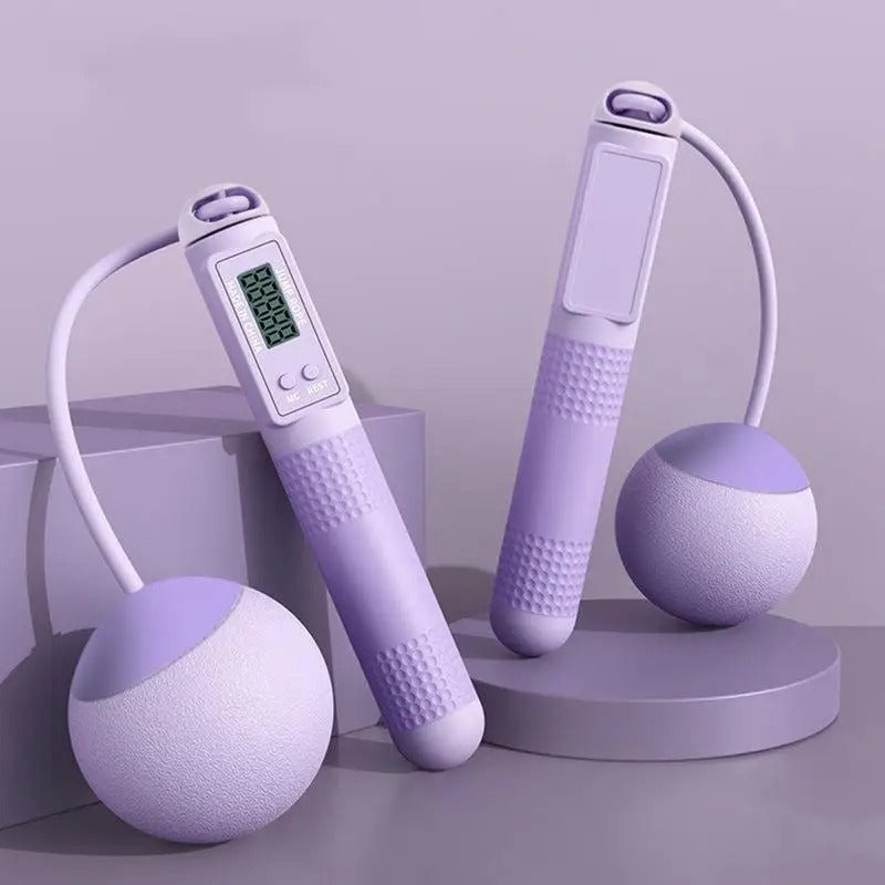 JumpFlex - Springtouw zonder touwen met teller voor slimme fitness en antisliphandgreep