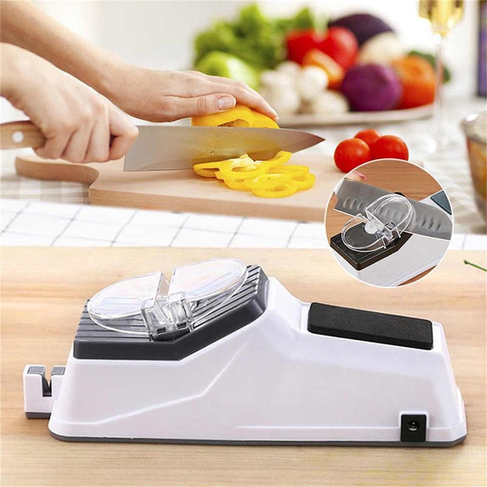 QuickSharp - Elektrische messenslijper snel en veilig voor elke keuken