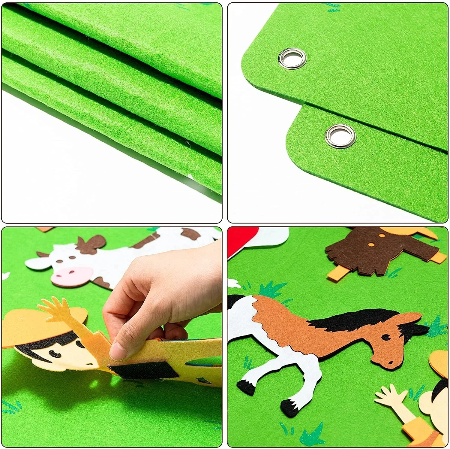 EduTales - Interactief dierenviltbord voor leuk en leerzaam spel