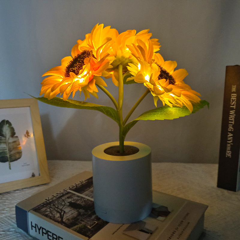 ColorGlow - Draadloze zonnebloemlamp voor een levendige sfeer
