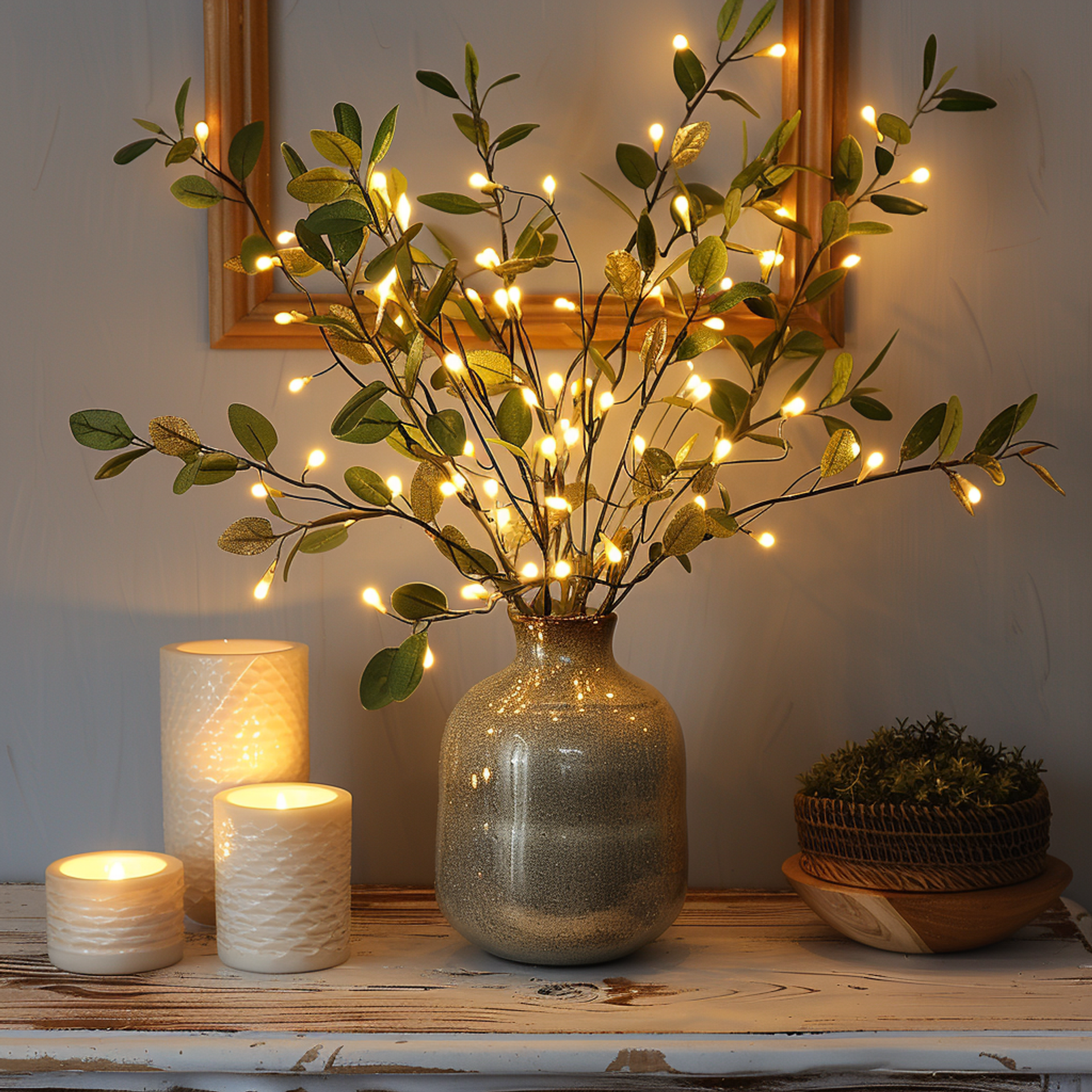 LumiVista - Olijftak-geïnspireerde LED-lichtsnoer voor magische en elegante decoratie
