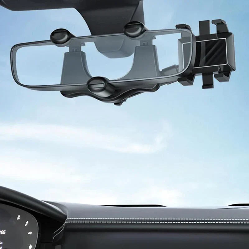 DriveSafe - Uitschuifbare autotelefoonhouder met instelbare kijkhoeken en 360° draaibaar ontwerp