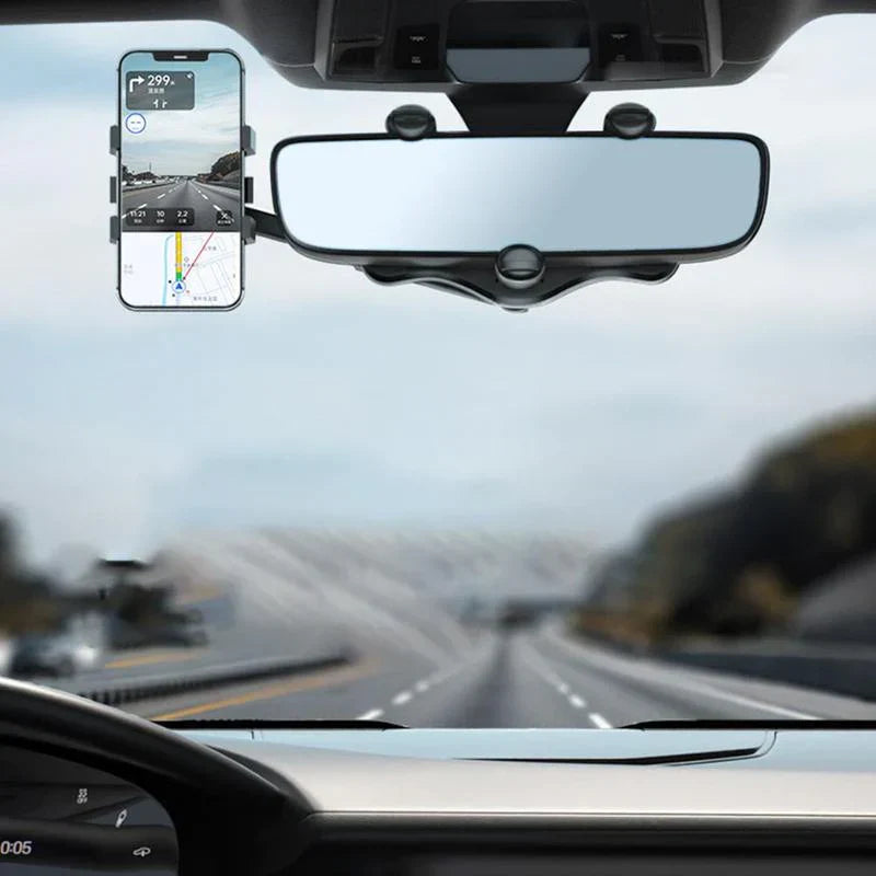 DriveSafe - Uitschuifbare autotelefoonhouder met instelbare kijkhoeken en 360° draaibaar ontwerp