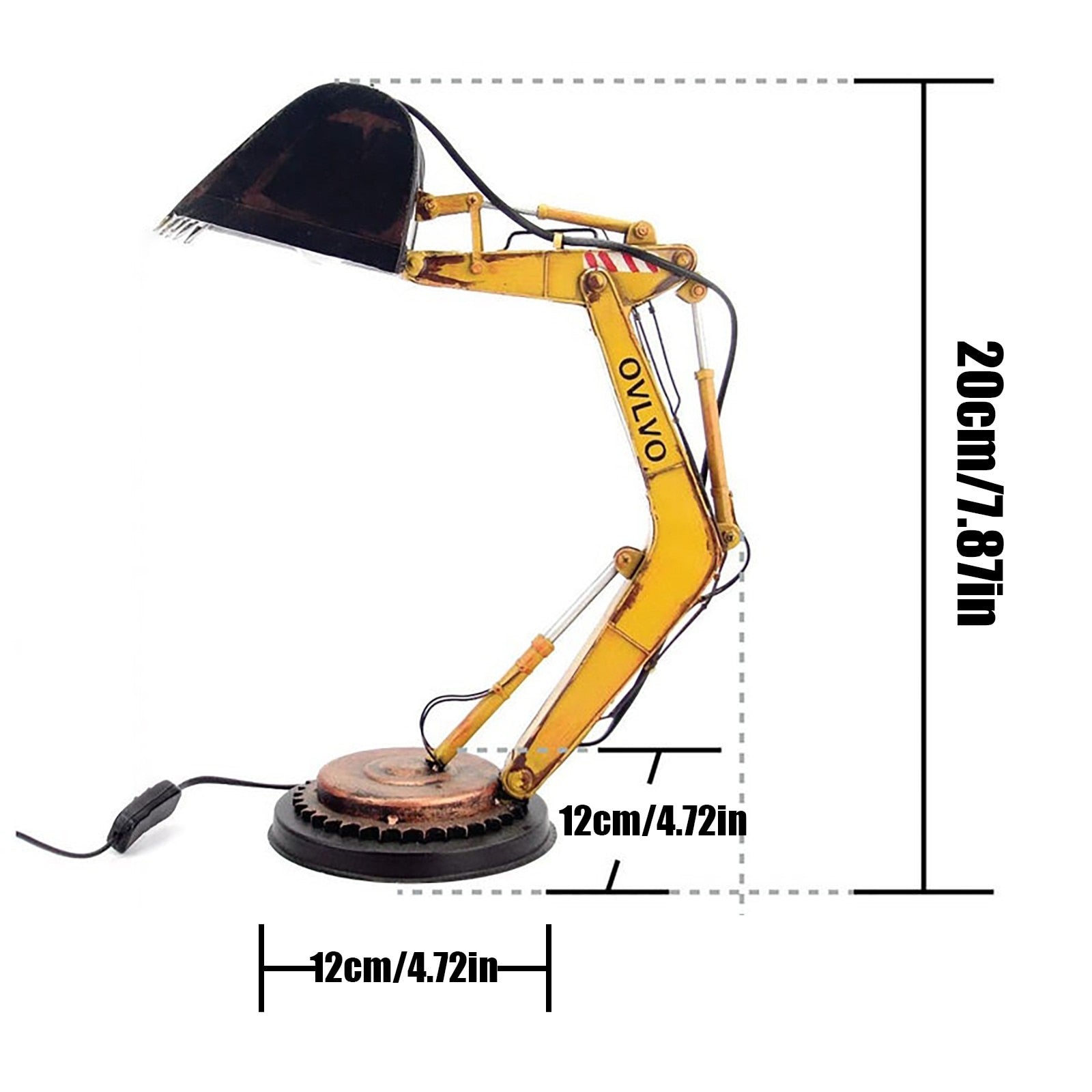 DiggerBeam - Graafmachine LED-tafellamp met verstelbare lichtrichting