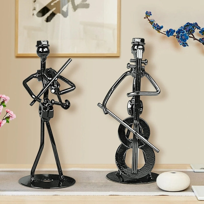 TuneCraft - Artistieke Muzikant Sculptuur voor Bureau, Schap, of Decoratieve Vertoning van de Werkruimte