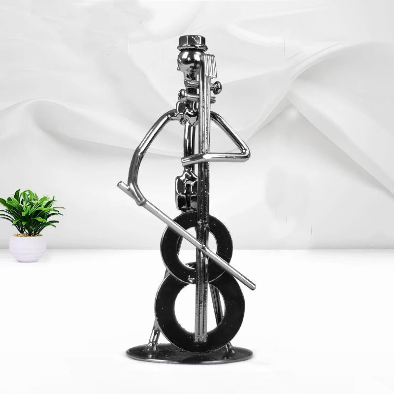 TuneCraft - Artistieke Muzikant Sculptuur voor Bureau, Schap, of Decoratieve Vertoning van de Werkruimte