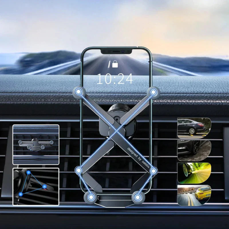 FlexHold - Onzichtbare houder voor autotelefoon Veilige en stabiele telefoonhouder