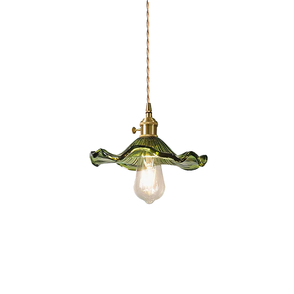 NordicBloom - Elegante hanglamp van glas en messing