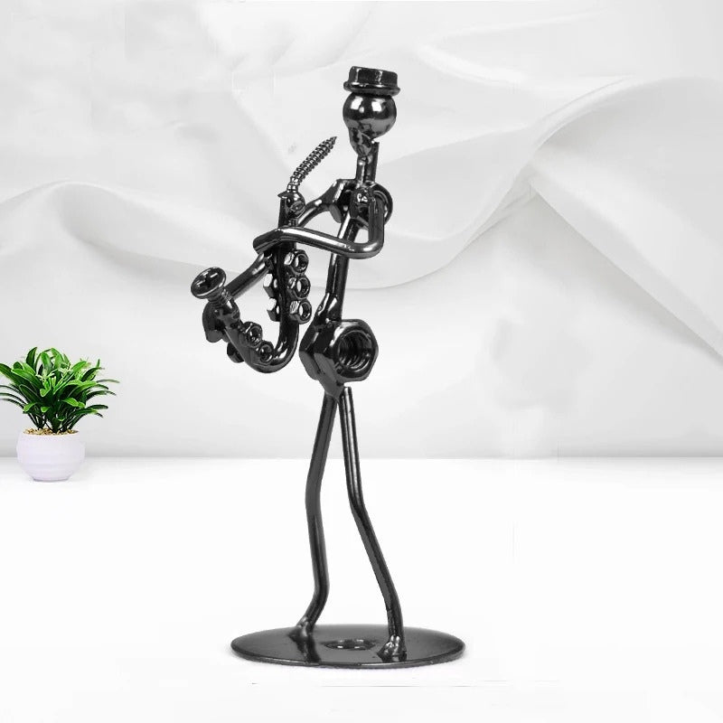 TuneCraft - Artistieke Muzikant Sculptuur voor Bureau, Schap, of Decoratieve Vertoning van de Werkruimte