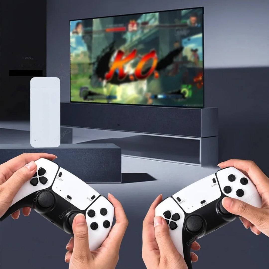 RetroMax - 4K handheld gameconsole met 2 draadloze controllers  Stekker en Speel TV Stok