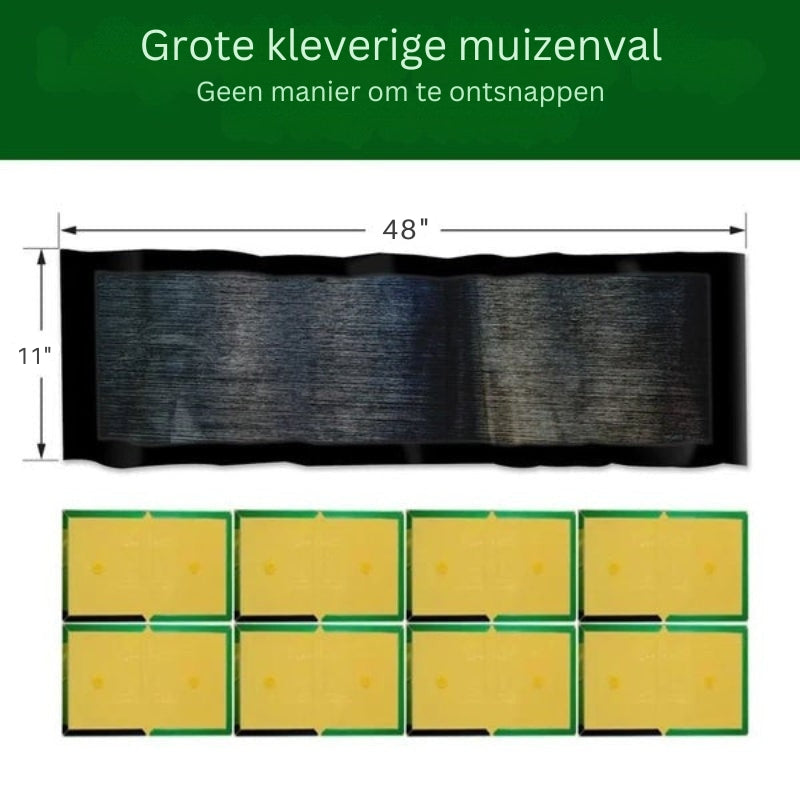 CatchGuard - Sterke zelfklevende val voor ratten, muizen en kruipende insecten voor snelle bestrijding