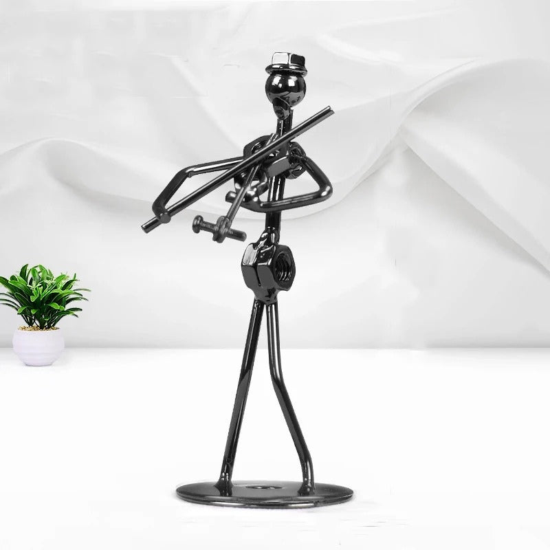 TuneCraft - Artistieke Muzikant Sculptuur voor Bureau, Schap, of Decoratieve Vertoning van de Werkruimte