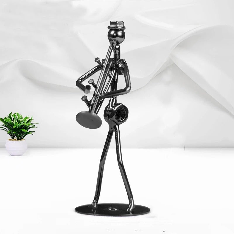 TuneCraft - Artistieke Muzikant Sculptuur voor Bureau, Schap, of Decoratieve Vertoning van de Werkruimte