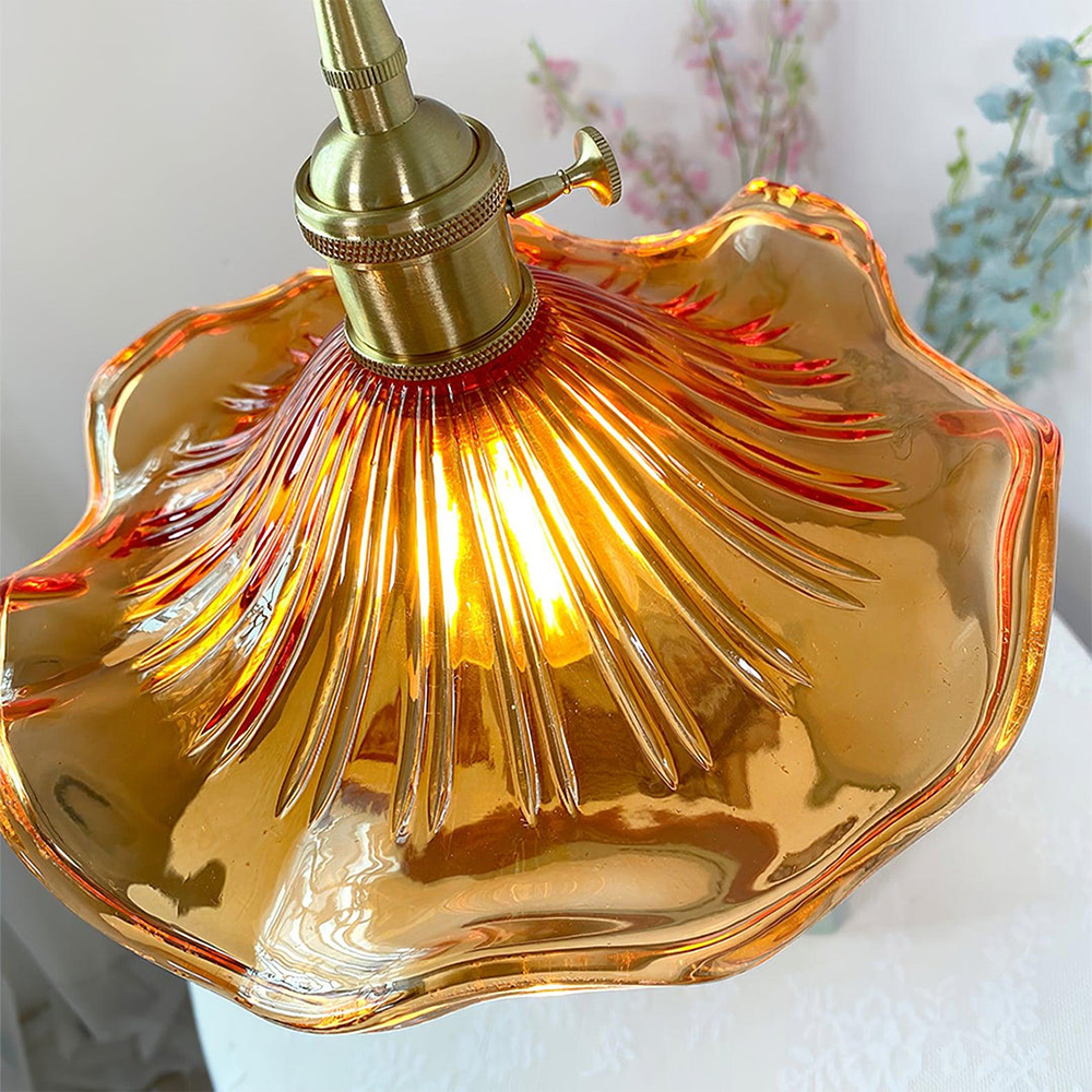 NordicBloom - Elegante hanglamp van glas en messing