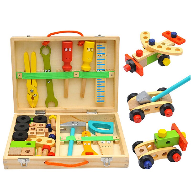 SkillCraft - Educatieve houten gereedschapsset voor creativiteit en vaardigheidsontwikkeling
