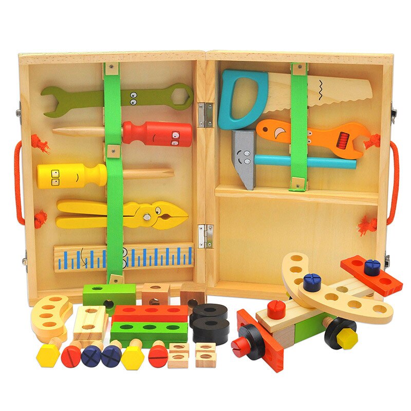 SkillCraft - Educatieve houten gereedschapsset voor creativiteit en vaardigheidsontwikkeling