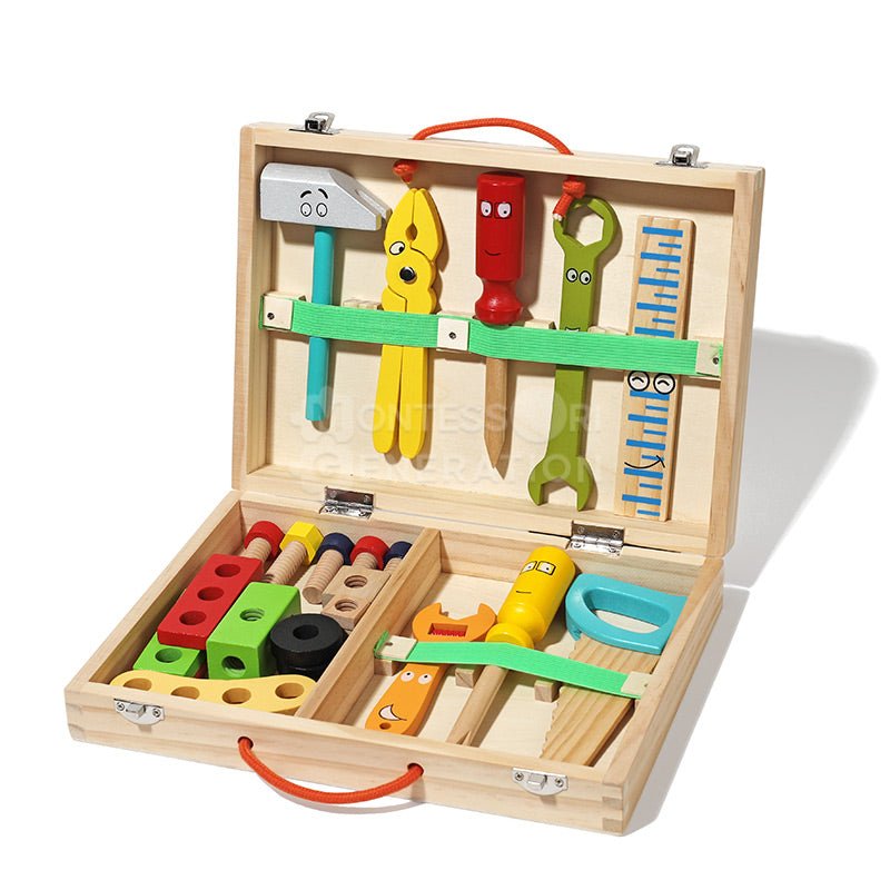 SkillCraft - Educatieve houten gereedschapsset voor creativiteit en vaardigheidsontwikkeling